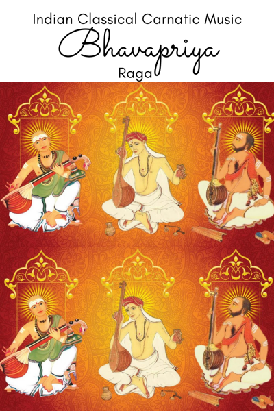 Bhavapriya is the 44th of Melakarta Raga and 2nd of the Vasu Chakra. It is called Bhavani in Muthuswami Dikshitar school of Carnatic music.