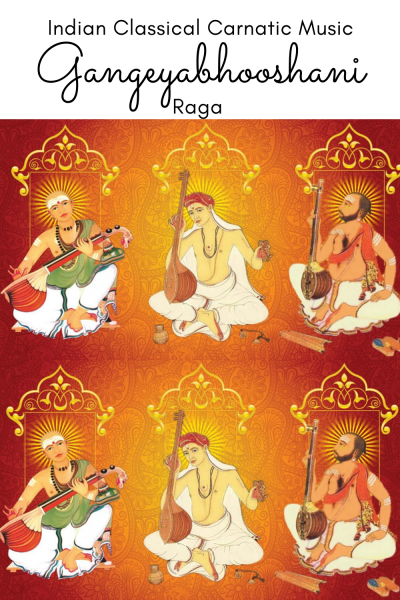 Gangeyabhushani is the 33rd of Melakarta Raga and 3rd of the Rutu/Ritu Chakra. It is called Gangatharangini in Muthuswami Dikshitar school of Carnatic music.