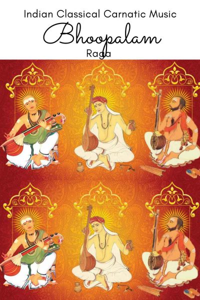 Bhoopalam is a janya raga of the 8th Melakarta raga Hanumatodi. It is a Morning Raga.