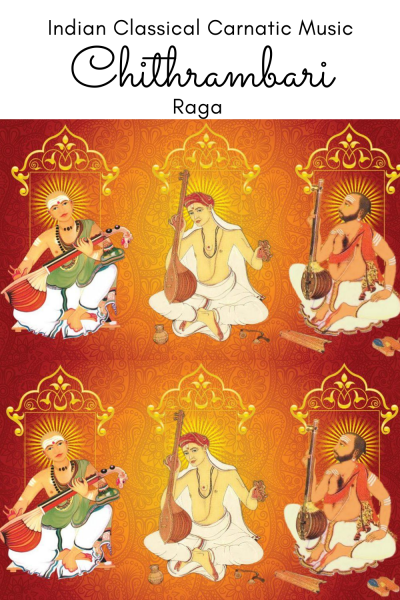 Chitrambari is the 66th of Melakarta Raga and 6th of the Rudra Chakra. It is called Chaturangini  in Muthuswami Dikshitar school of Carnatic music.