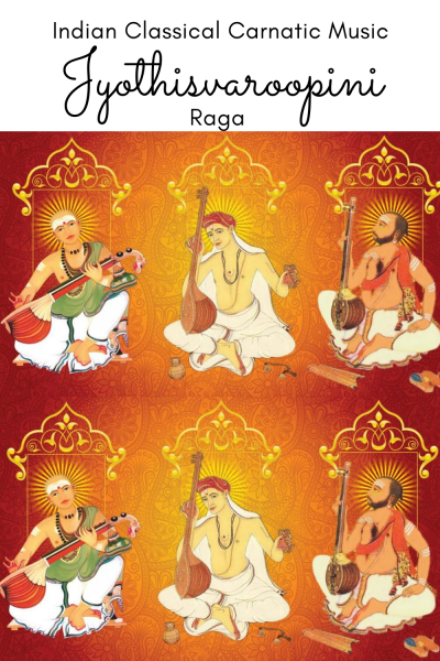 Jyothisvaroopini is the 68th of Melakarta Raga and 2nd of the Aditya Chakra. It is called Jyotiraga or Joti or Jyoti  in Muthuswami Dikshitar school of Carnatic music.