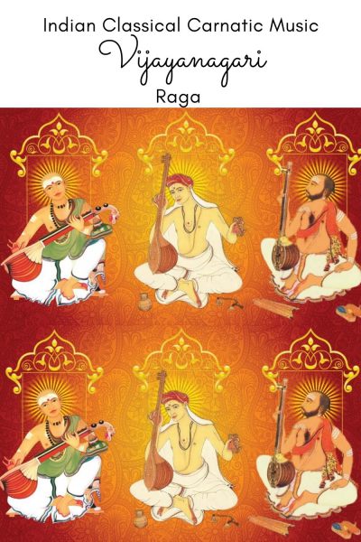 Vijayanagari is the janya raga of the 59th Melakarta Raga Dharmavathi