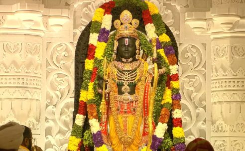 Pran Prathishta done at Sri Ram Mandir in Ayodhya